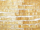 [Video]High Quality Citrine AAA- Square Rondelle (Disc) half or 1strand beads (aprx.16inch/40cm)