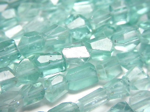 [Video]High Quality Apatite AAA Faceted Nugget half or 1strand beads (aprx.7inch/18cm)