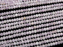 [Video]High Quality! Kunzite AA++ Faceted Button Rondelle 3x3x2mm half or 1strand beads (aprx.15inch/37cm)