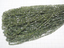 [Video]High Quality Green Apatite AAA- Square Rondelle (Disc) 1strand beads (aprx.16inch/39cm)