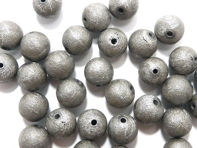 [Video] Meteorite (Muonionalusta) Natural Color Round 6mm 1pc