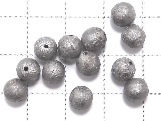 [Video] Meteorite (Muonionalusta) Natural Color Round 6mm 1pc
