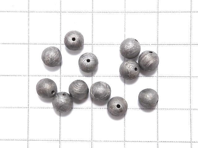 [Video] Meteorite (Muonionalusta) Natural Color Round 6mm 1pc