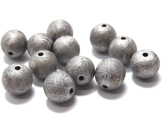 [Video] Meteorite (Muonionalusta) Natural Color Round 6mm 1pc