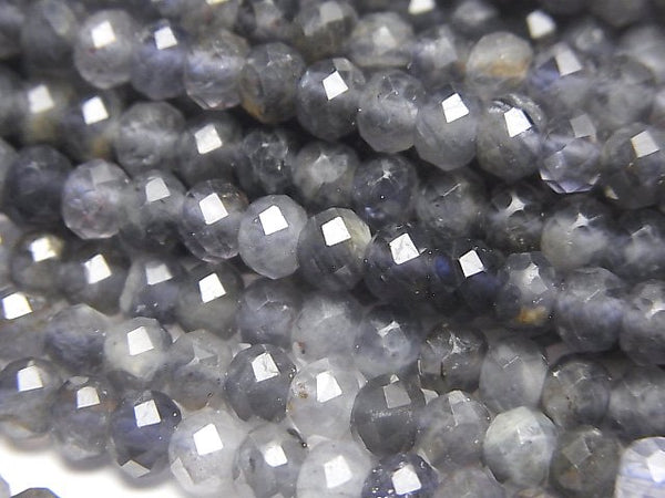 Iolite, Roundel Gemstone Beads