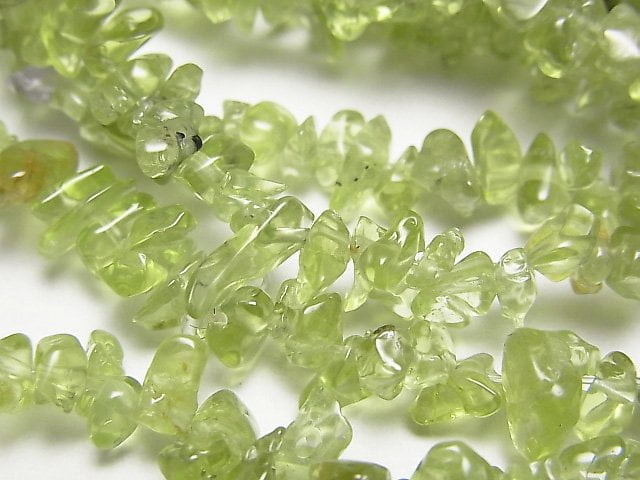 Chips, Nugget, Peridot Gemstone Beads