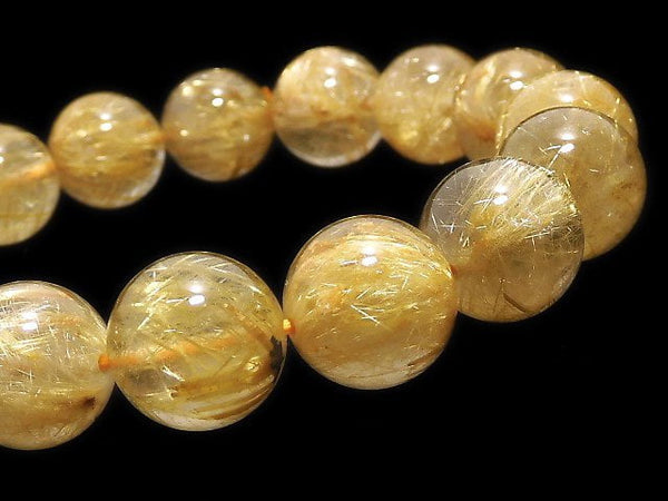 Accessories, Bracelet, One of a kind, Round, Rutilated Quartz One of a kind