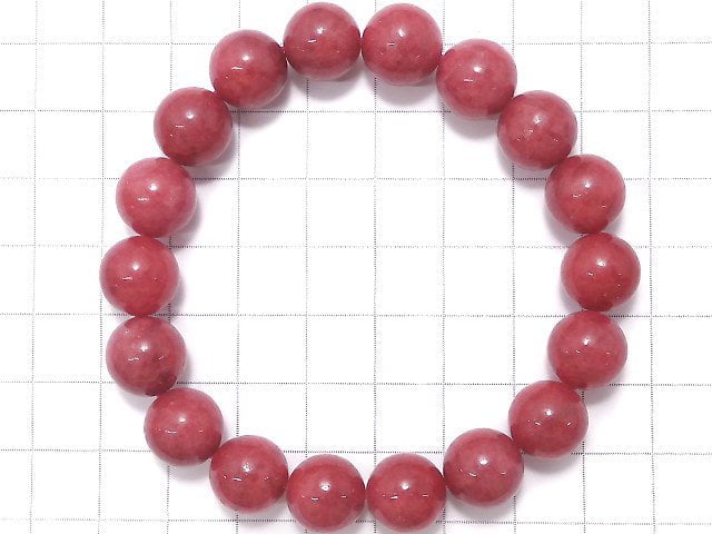 [Video][One of a kind] Brazil Imperial Rhodonite AA++ Round 11mm Bracelet NO.116