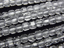 [Video]High Quality! Crystal AAA Cube Shape 4x4x4mm half or 1strand beads (aprx.15inch/37cm)