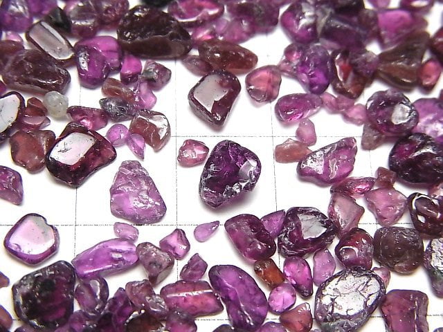Rhodolite Garnet AA++ Undrilled Chips 100g
