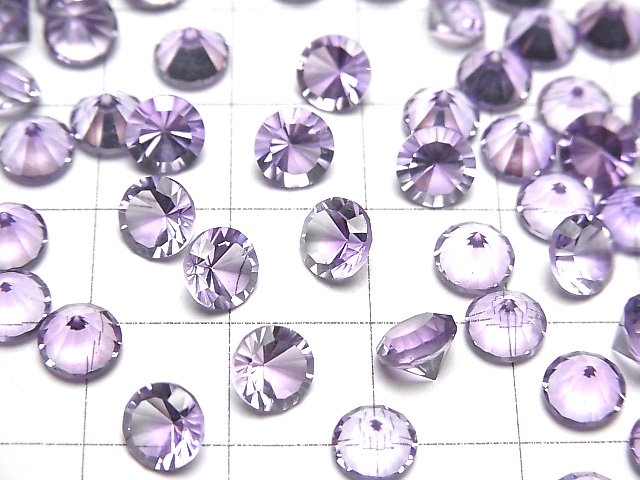 [Video]High Quality Amethyst AAA Loose stone Round Concave Cut 6x6mm 5pcs