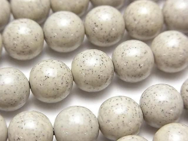 台灣北投石圓珠 10mm 1/4 或 1 串（約 15 英吋/36 公分）