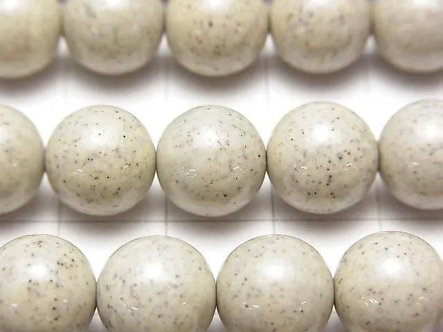 台灣北投石圓珠 10mm 1/4 或 1 串（約 15 英吋/36 公分）