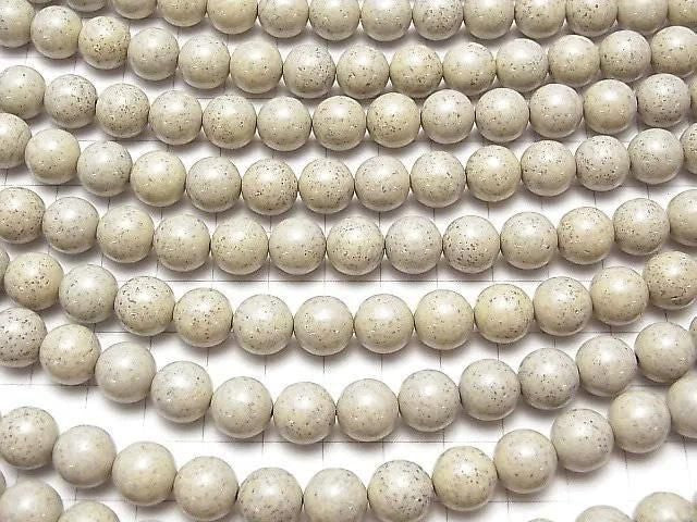 台灣北投石圓珠 10mm 1/4 或 1 串（約 15 英吋/36 公分）