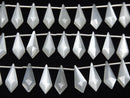[Video]High Quality White Moonstone AAA Deformed Diamond Shape 15x6mm 1strand (8pcs )
