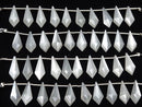 [Video]High Quality White Moonstone AAA Deformed Diamond Shape 15x6mm 1strand (8pcs )