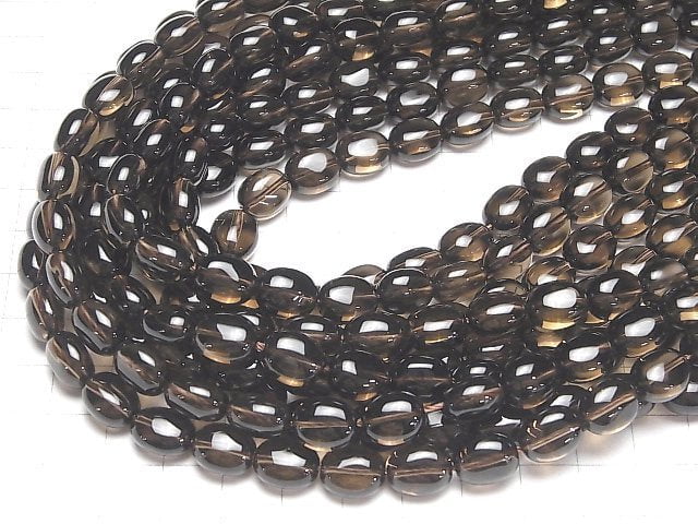 [Video]High Quality Smoky Quartz AAA Oval 11x9mm half or 1strand beads (aprx.15inch/38cm)