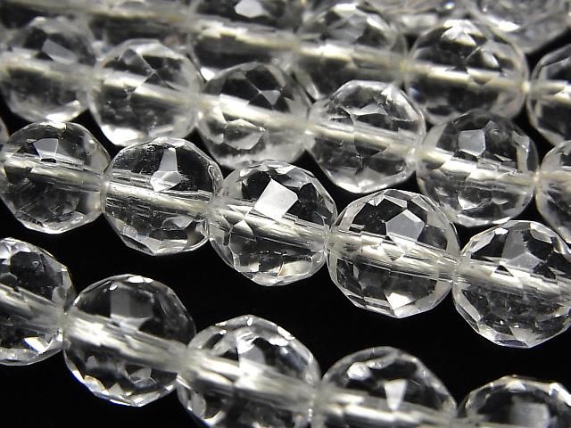 [Video] Crystal AAA - Rough Faceted Round 10mm Half or 1 Strand Beads (approx. 15 inches/38 cm)