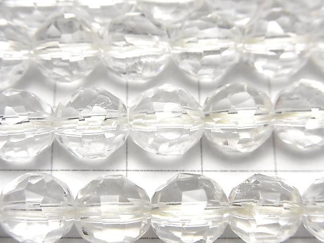 [Video] Crystal AAA - Rough Faceted Round 10mm Half or 1 Strand Beads (approx. 15 inches/38 cm)