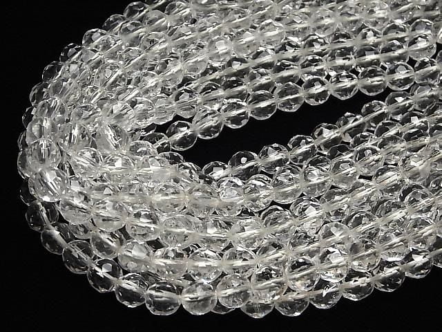 [Video] Crystal AAA - Rough Faceted Round 10mm Half or 1 Strand Beads (approx. 15 inches/38 cm)