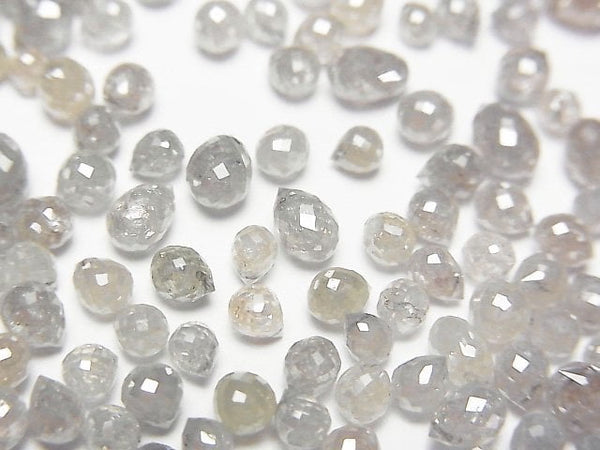 Diamond, Drop, Faceted Briolette Gemstone Beads