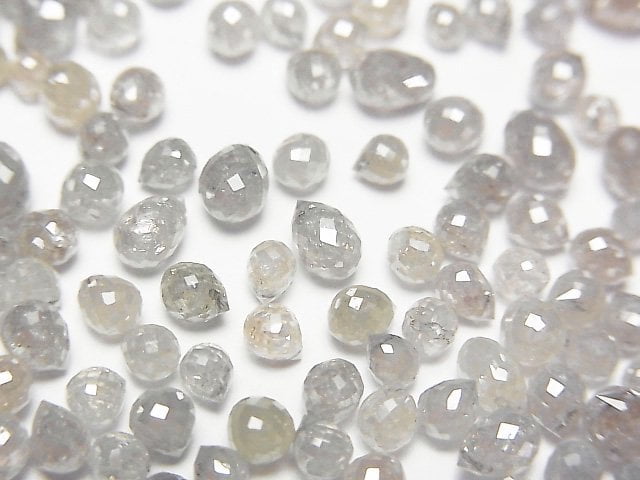 Diamond, Drop, Faceted Briolette Gemstone Beads