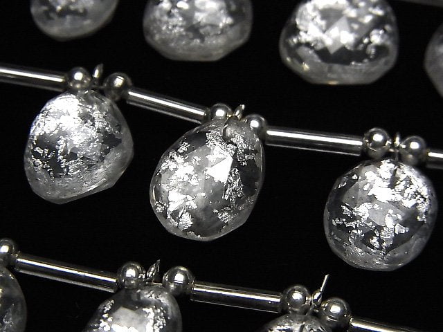 Crystal Quartz, Free Form, Rose Gemstone Beads