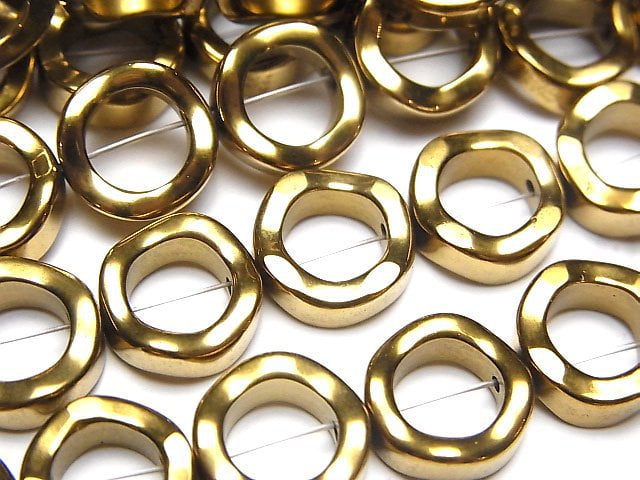 Coin, Hematite Gemstone Beads