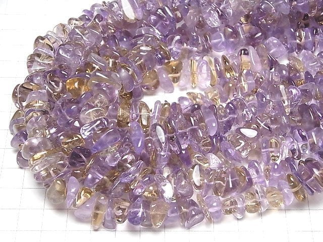 [Video]Pink Amethyst x Citrine AA++ Chips (Small Nugget ) 1strand beads (aprx.15inch/38cm)