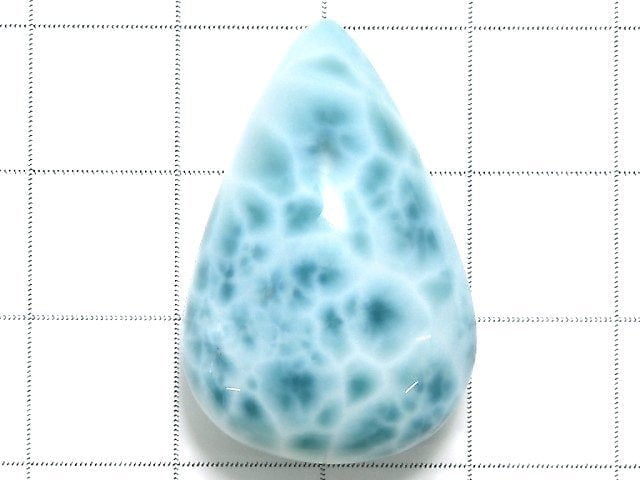 [Video][One of a kind] High Quality Larimar Pectolite AAA Cabochon 1pc NO.4