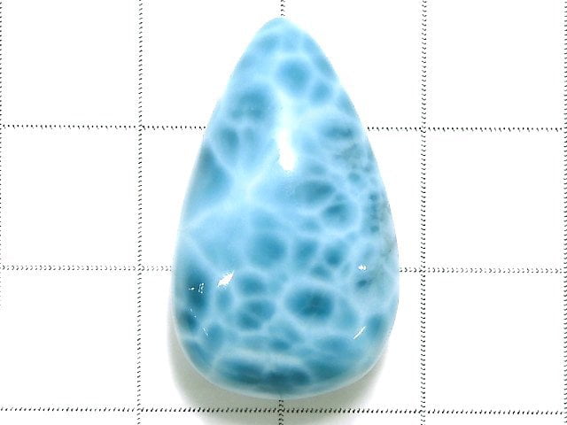 [Video][One of a kind] High Quality Larimar Pectolite AAAA Cabochon 1pc NO.302