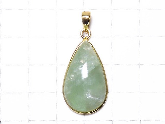 [Video][One of a kind] Mint Green Mica Pendant 18KGP NO.16