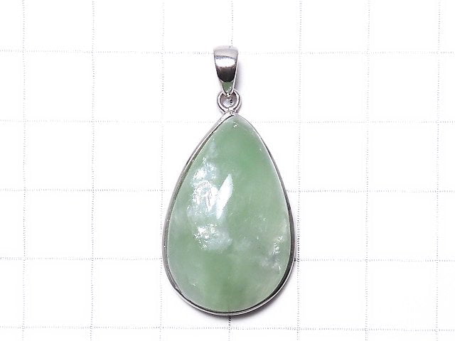 [Video][One of a kind] Mint Green Mica Pendant Silver925 NO.38