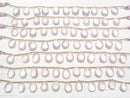 [Video]High Quality Rose Quartz AAA Pear shape Faceted Briolette 1strand beads (aprx.6inch/15cm)