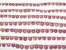 [Video] Ruby (Pink Sapphire) AA++ Chestnut Faceted Briolette half or 1strand beads (aprx.7inch/17cm)