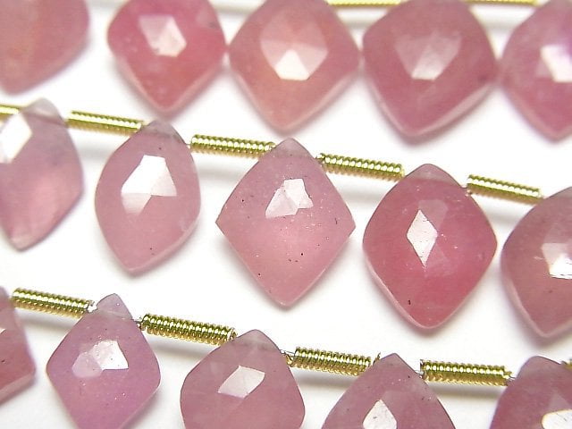 Diamond, Faceted Briolette, Ruby Gemstone Beads