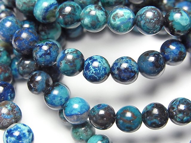Accessories, Bracelet, Chrysocolla, Round Gemstone Beads