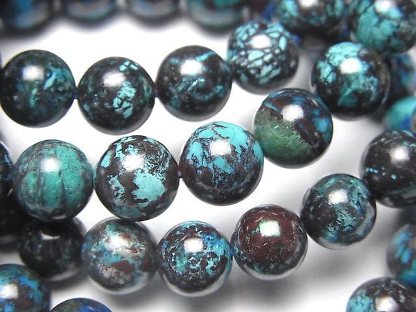 Accessories, Bracelet, Chrysocolla, Round Gemstone Beads