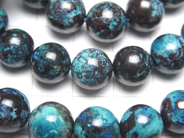 [Video]Chrysocolla AA+ Round 10mm Bracelet