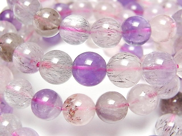 Accessories, Bracelet, Elestial Quartz, Round Gemstone Beads