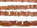[Video] Hessonite Garnet AA+ Square Rondelle (Disc) 1strand beads (aprx.15inch/38cm)