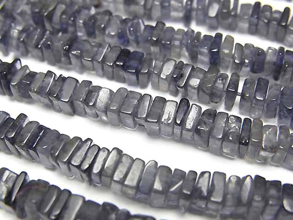Iolite, Rectangle, Roundel Gemstone Beads