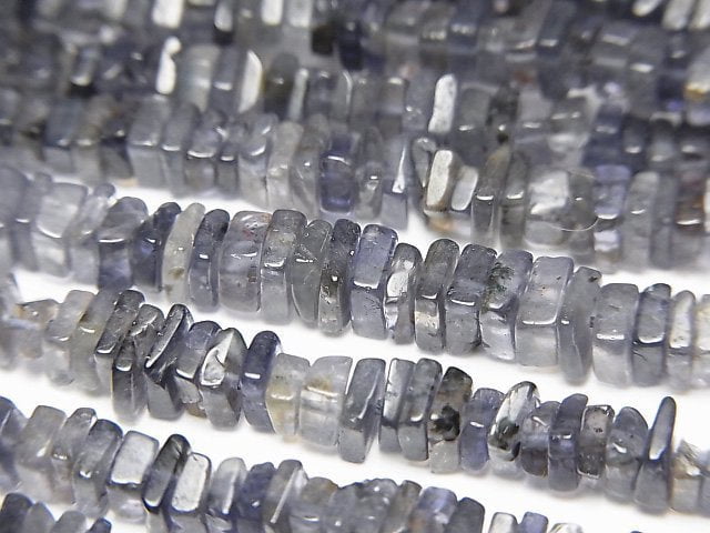 Iolite, Rectangle, Roundel Gemstone Beads