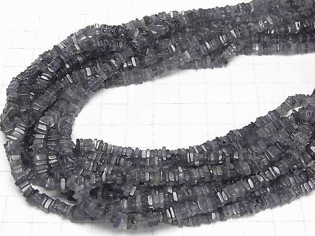 [Video] Iolite AA+ Square Rondelle (Disc) [Light Color] 1strand beads (aprx.15inch/38cm)