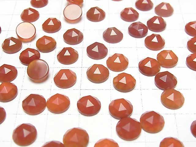 [Video] Red Agate AAA Round Rose Cut 8x8mm 5pcs