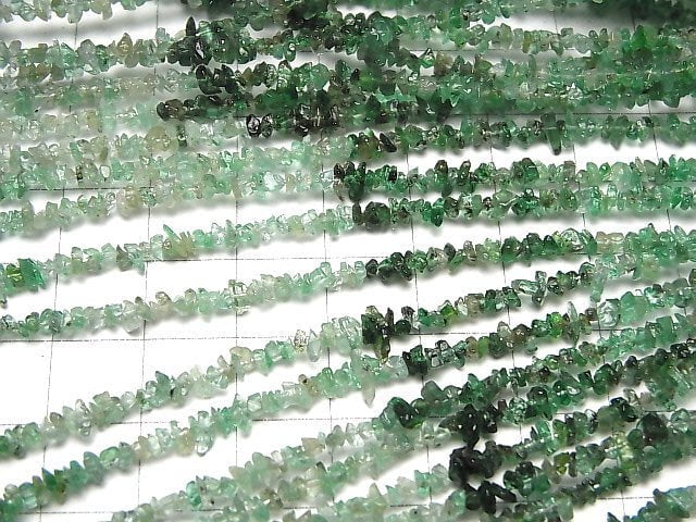 [Video] Emerald AA++ Chips (Rough Nugget ) half or 1strand beads (aprx.15inch/37cm)