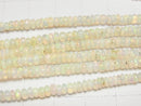 [Video] Ethiopia Opal AAA- Rondelle half or 1strand beads (aprx.15inch/38cm)