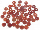 [Video] Red Agate AAA Round Rose Cut 12x12mm 5pcs