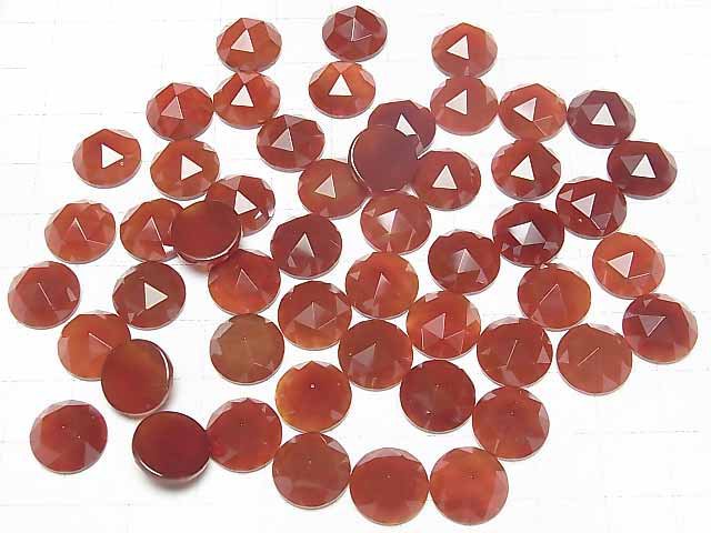 [Video] Red Agate AAA Round Rose Cut 12x12mm 5pcs