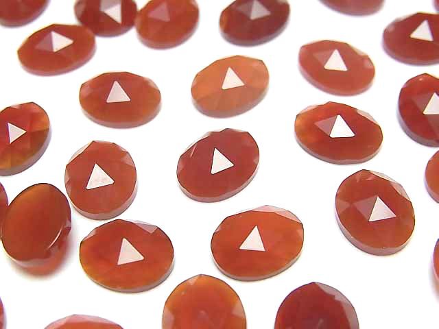 Agate, Oval, Rose Gemstone Beads